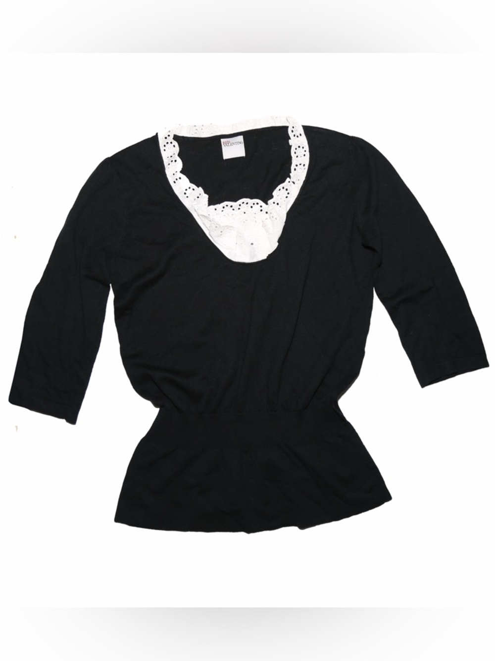 Valentino Red Black Blouse